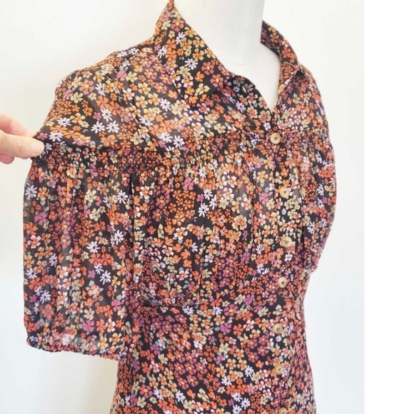 Free People Bonnie Mini Dress Sz Medium - Picture 5 of 16